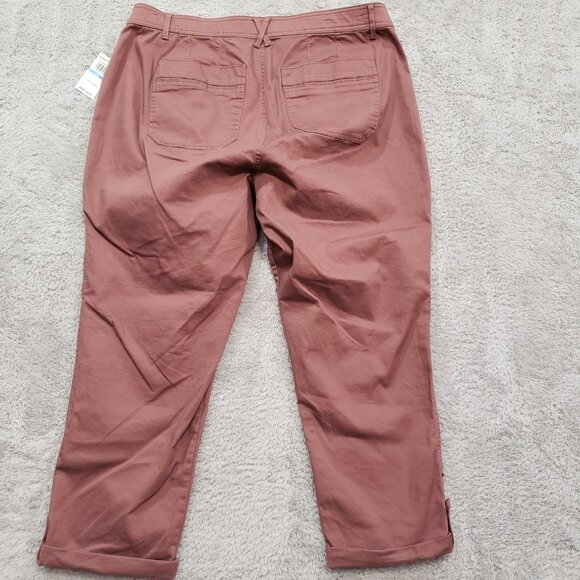 Democracy Sizes "Ab"solution® High Rise Roll Cuff Plus Cargo Utility Pant NWT - Picture 12 of 13